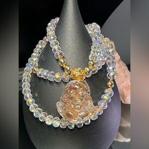 AB CRYSTALS BUDDHA NECKLACE